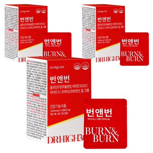 닥터하이365 번앤번 27g, 30정, 3개