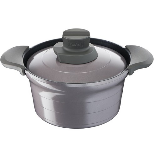 테팔 세라믹 고메 IH 인덕션 찌개냄비, 20cm, 그레이