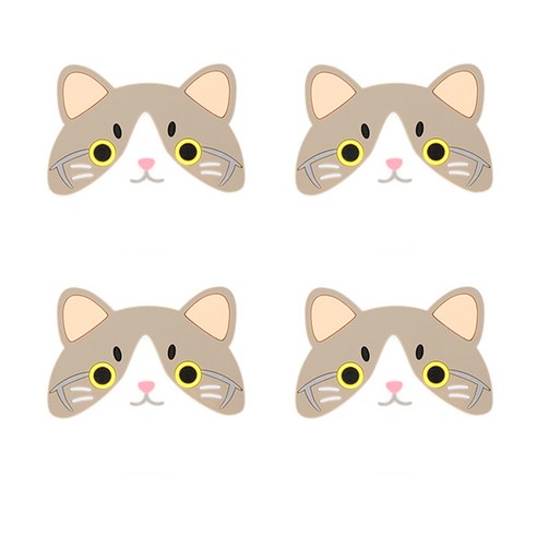 블럭마트 고양이 컵받침, 5