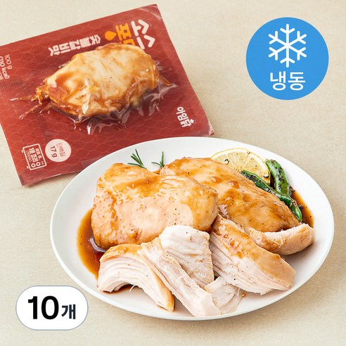 아임닭 소스퐁닭 숯불갈비맛 (냉동), 100g, 1개입, 10개