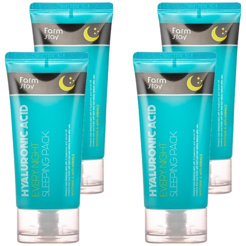 팜스테이 히아루론산 에브리 나이트 슬리핑 팩, 4개, 120ml