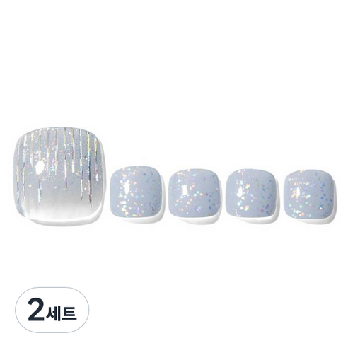 데싱디바 글레이즈 네일스티커 세트, 대즐링 소다, 2세트