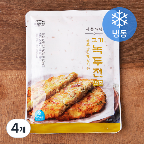 서울마님 고기 녹두전 반죽 (냉동), 250g, 4개