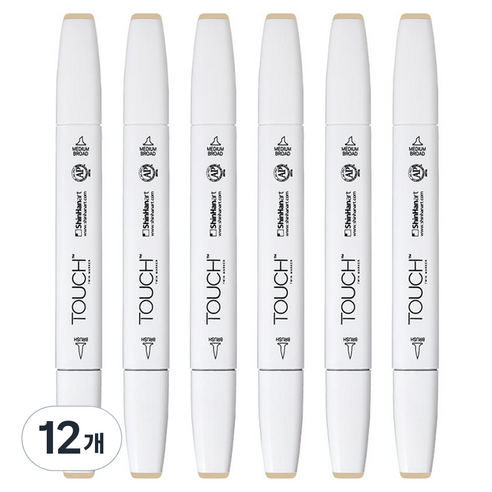 터치 트윈 브러쉬 마카 115 FLAX, 12개, 1색