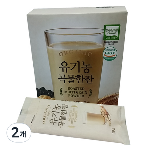 청오 맛있는 유기농 곡물한잔, 20g, 20개입, 2개