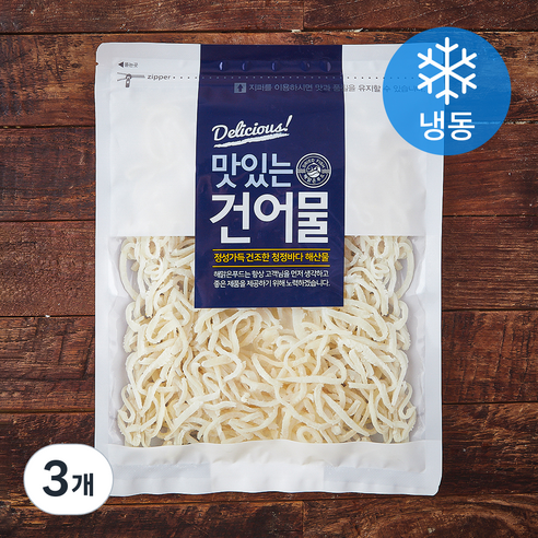 해맑은푸드 백진미채 (냉동), 200g, 3개