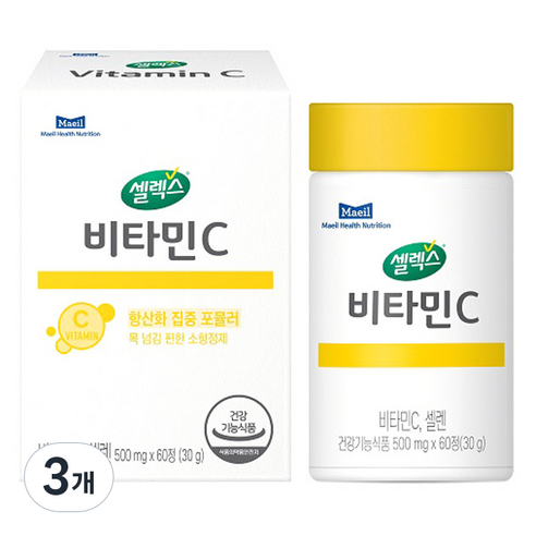 셀렉스 비타민C 30g, 60정, 3개