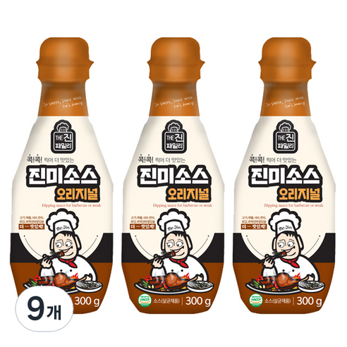 진패밀리 진미소스 오리지널, 300g, 9개
