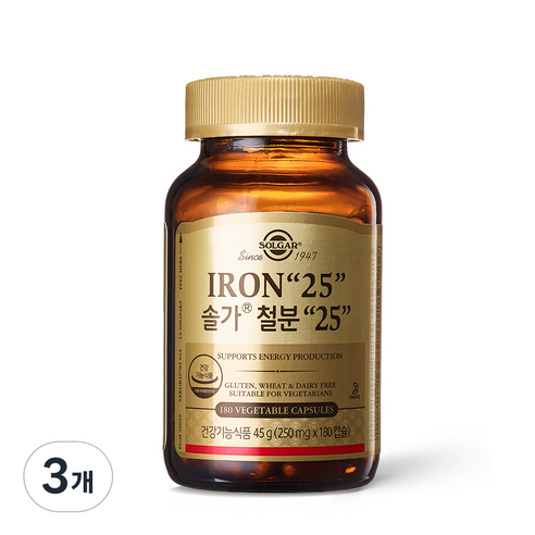 솔가 철분 25, 180정, 3개