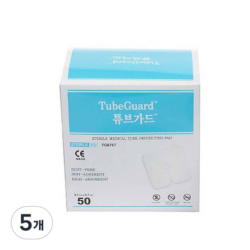 에버레이드 멸균 튜브가드 8.7 x 6.7cm 50p, 5개