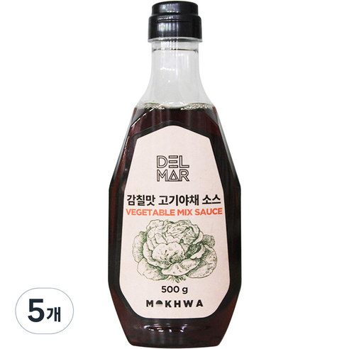 딜리셔스마켓 감칠맛 고기야채 소스, 5개, 500g