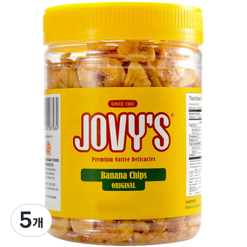 조비스 바나나칩, 320g, 5개