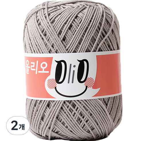 야나 올리오 뜨개실, 767 라이트그레이, 2개