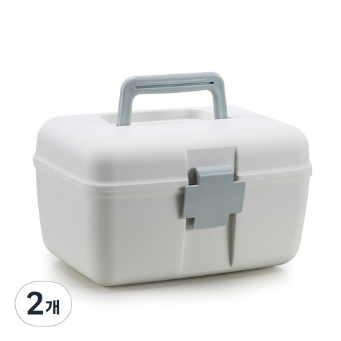다목적 멀티 상비약 정리함, 인디블루, 2개