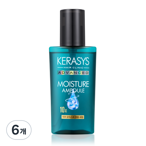 케라시스 어드밴스드 10X 모이스춰 헤어 앰플 세럼, 80ml, 6개