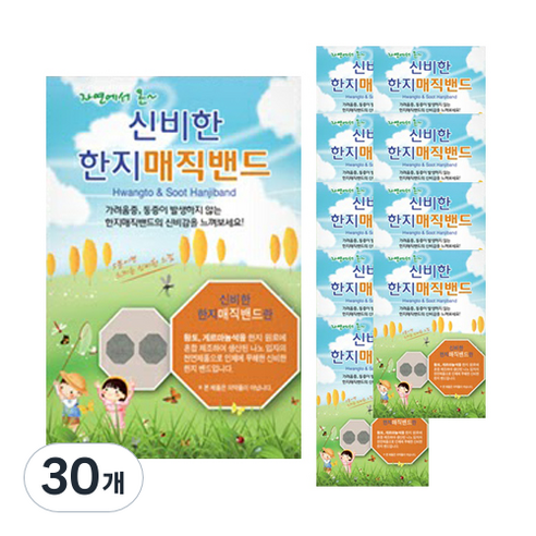 금황제지 신비한 한지 매직밴드 패치 90p, 30개