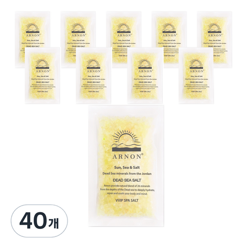 아르논 사해소금 입욕제 레몬, 80g, 40개