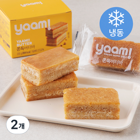 얌 쫀득 버터바 4개입 (냉동), 200g, 2개