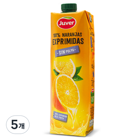 후버 착즙 오렌지주스, 1L, 5개