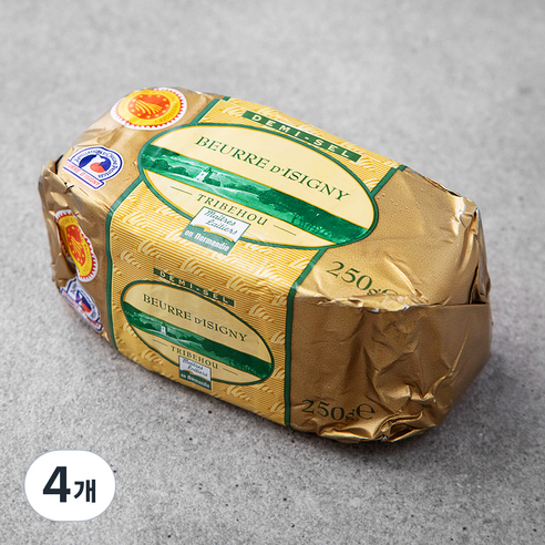 이즈니 AOP 가염버터 스틱, 250g, 4개