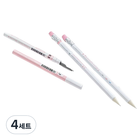 일상속반짝 파스텔 샤프세트, 핑크, 4세트