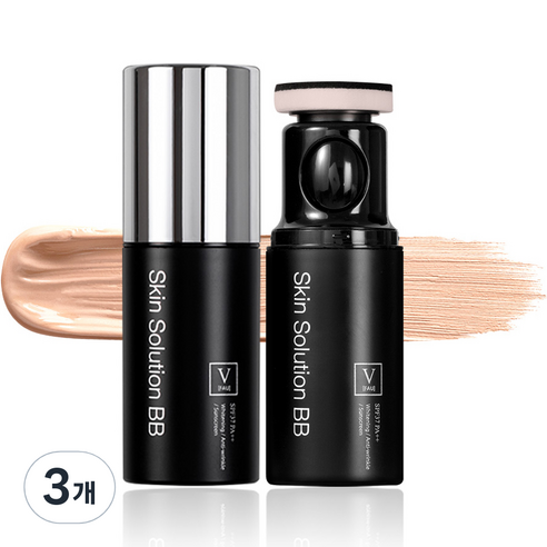 파우 스킨솔루션 비비크림 SPF37 PA++, 화사한 베이지, 32g, 3개