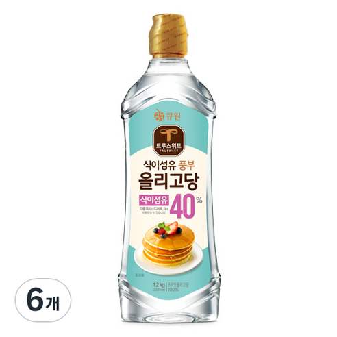 큐원 트루스위트 올리고당, 1.2kg, 6개
