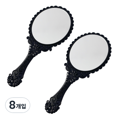 세븐스타 미미공주경 거울 대형, 블랙, 8개