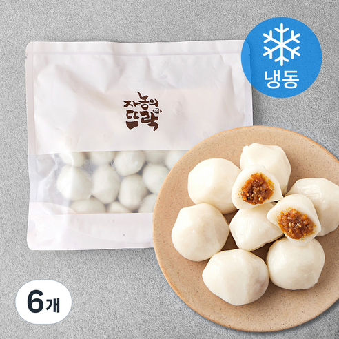 자농의뜨락 흰송편 (냉동), 320g, 6개