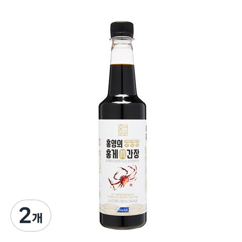 홍영의 홍게 진간장 500ml, 2개