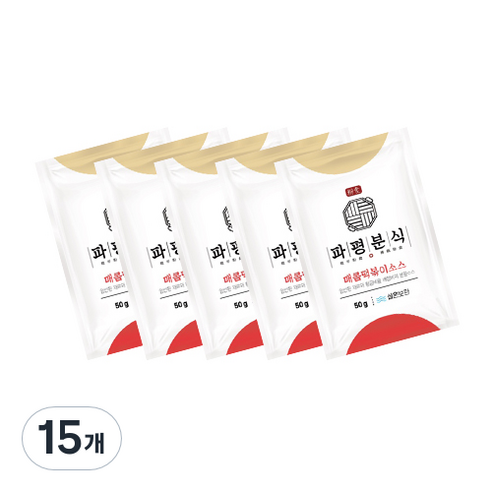 파평분식 떡볶이 소스 분말 매콤한맛, 50g, 15개