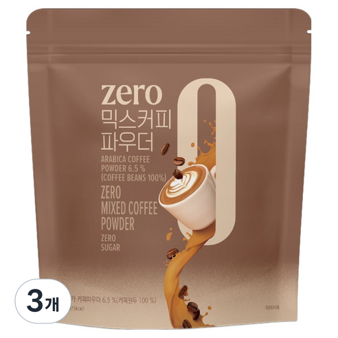 네이쳐티 zero 믹스커피 파우더, 500g, 3개, 1개입