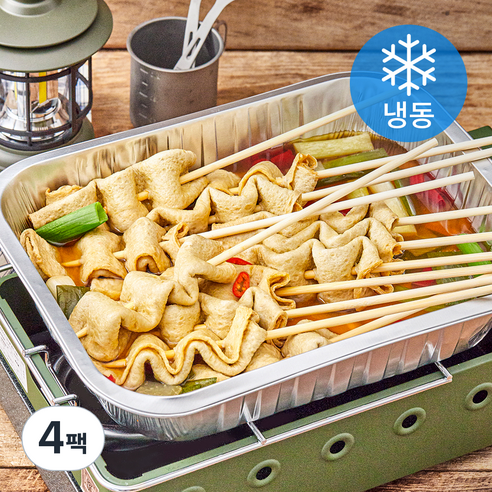 프레시지 캠핑포차 꼬치 어묵탕 2~3인분 (냉동), 575g, 4팩