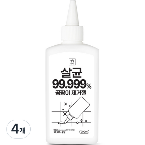 생활공식 살균 곰팡이 제거젤, 200ml, 4개