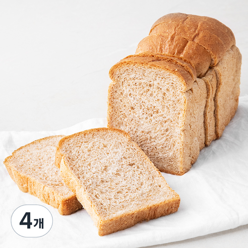 브로드카세 단백질을더한 발효종 통밀식빵, 390g, 4개