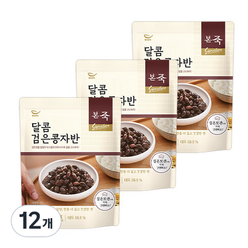 본죽 달콤 검은콩자반, 80g, 12개