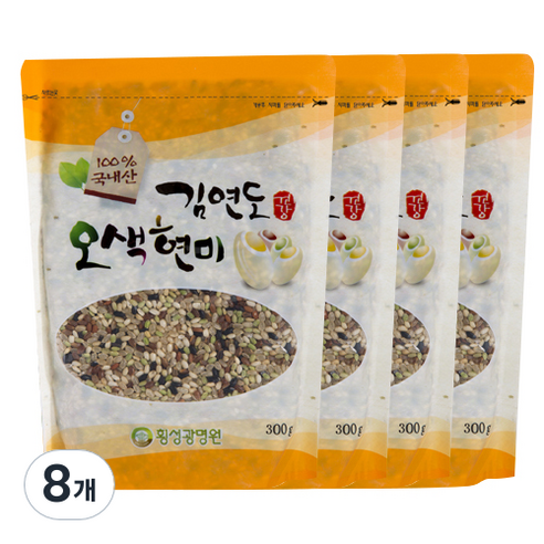 김연도 웰빙 오색현미, 300g, 8개