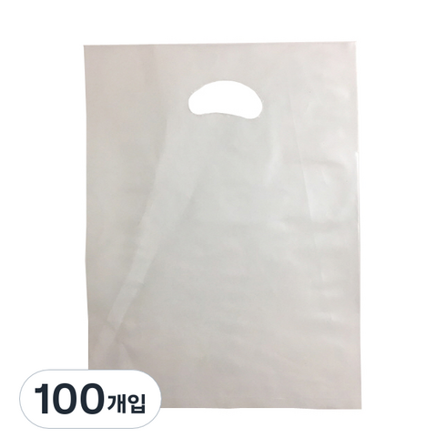 팩스타 펀칭 비닐봉투 PE35 35 x 45 cm, 투명, 100개입
