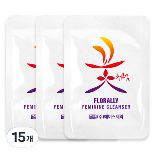 에이스제약 꽃처럼 여성청결제 3p, 4g, 15개