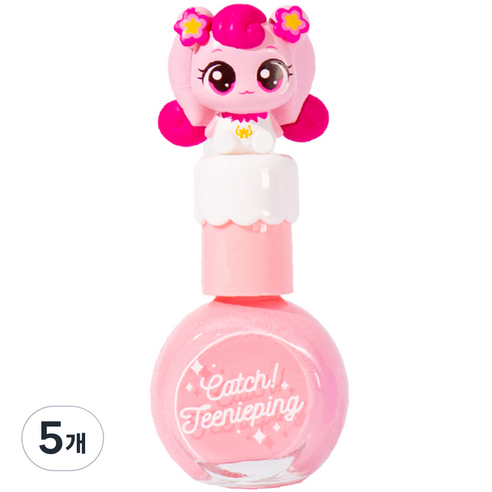 참존 캐치티니핑 시즌3 뷰티 피규어 어린이 수성네일, 하츄핑, 5개