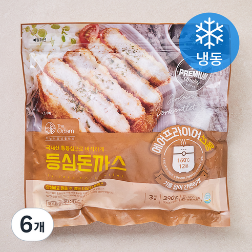 더오담 등심 돈까스 (냉동), 390g, 6개
