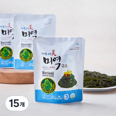 하이푸드 해조미 미역국수, 180g, 15개