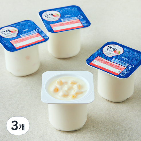 연세유업 연세 요거트 복숭아 4개입, 320g, 3개