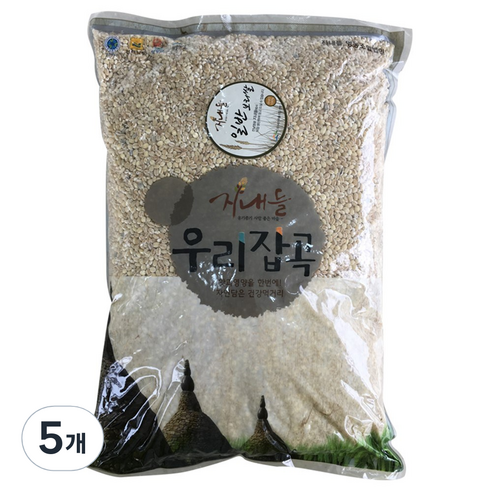 지내들 일반보리쌀, 2kg, 5개