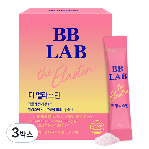 뉴트리원 비비랩 더 엘라스틴 히알루론산, 1g, 3박스