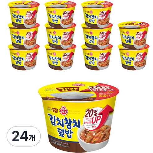오뚜기 컵밥 김치참치덮밥, 310g, 24개