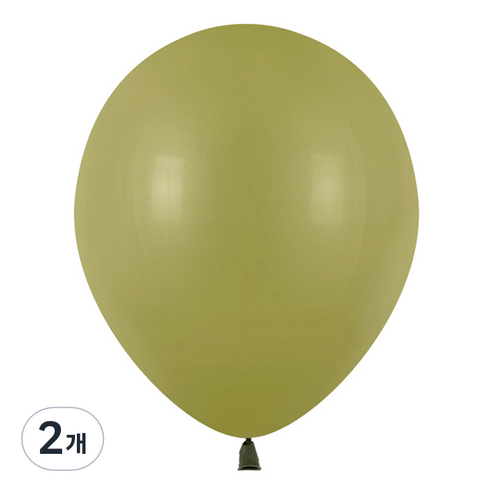 파티팡 라운드 레트로 풍선 30cm 100p, 아보카도 그린, 2개