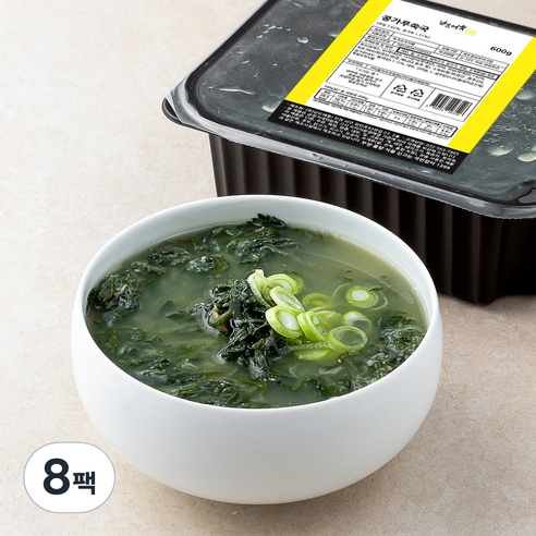 남도애꽃 콩가루 쑥국, 600g, 8팩