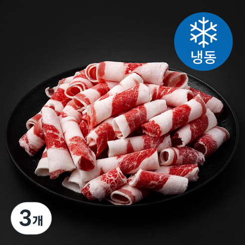 미국산 미트엔조이 대패 우삼겹 (냉동), 3개, 500g
