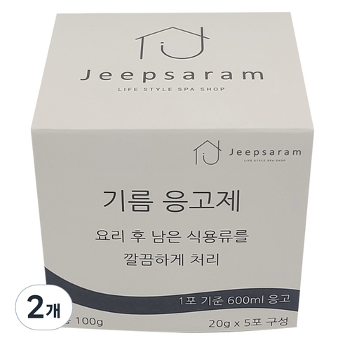 집사람 기름 응고제 5p, 100g, 2개